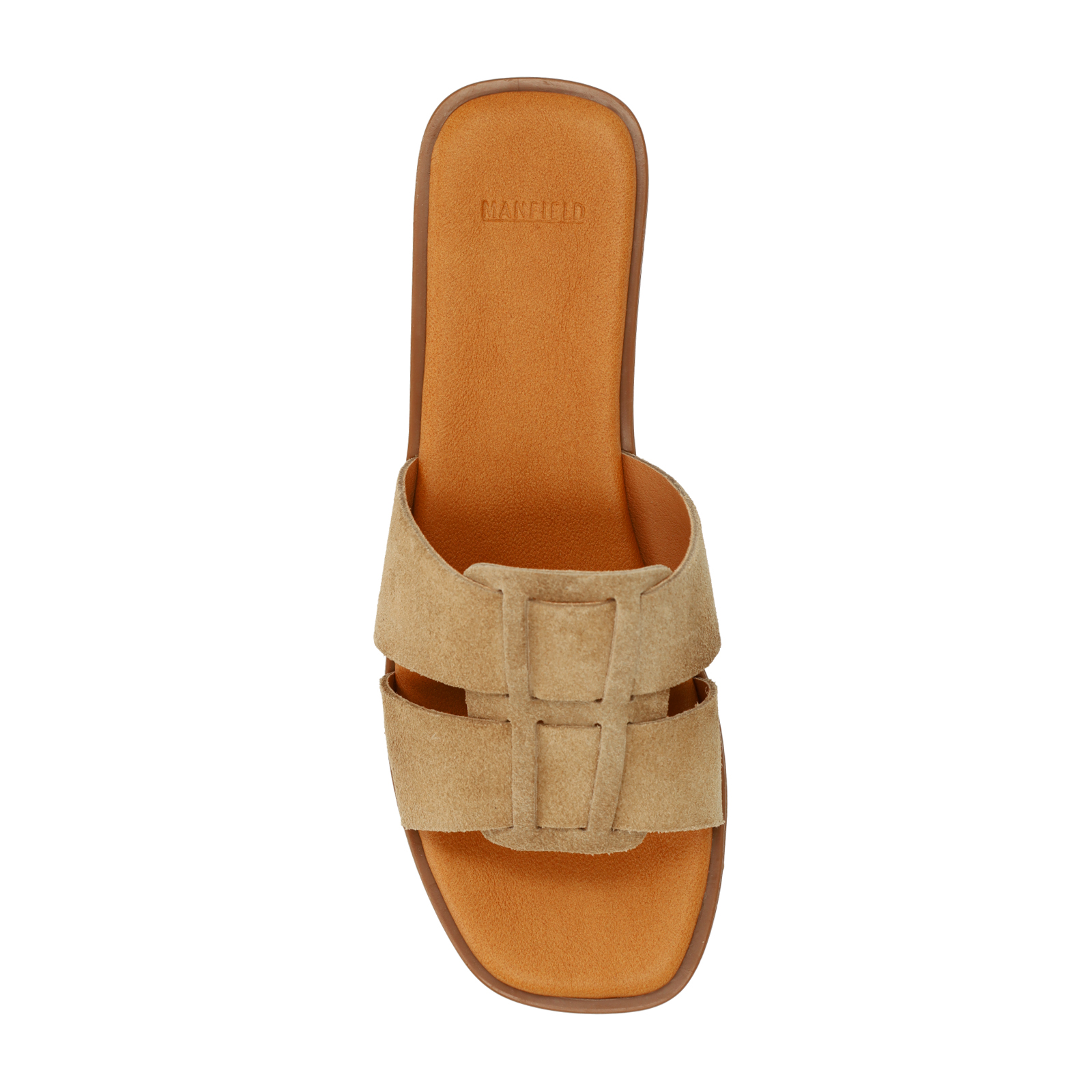 beige suède slippers