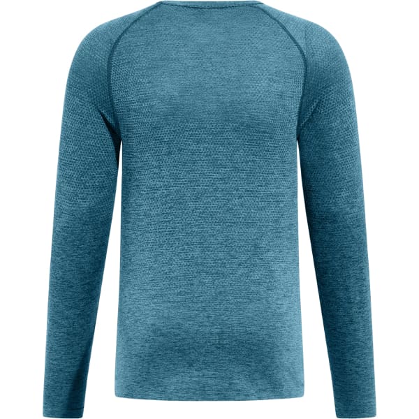 T-shirt running ODLO ESSENTIAL SEAMLESS T-SHIRT CREW NECK L/S DARK SAPPHIRE MELANGE