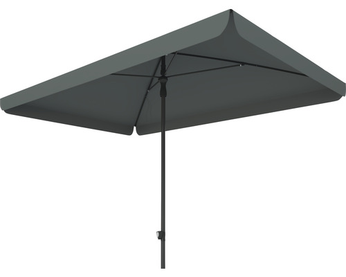 Soluna Cannes Push Up parasol 140 x 210 cm donkergrijs
