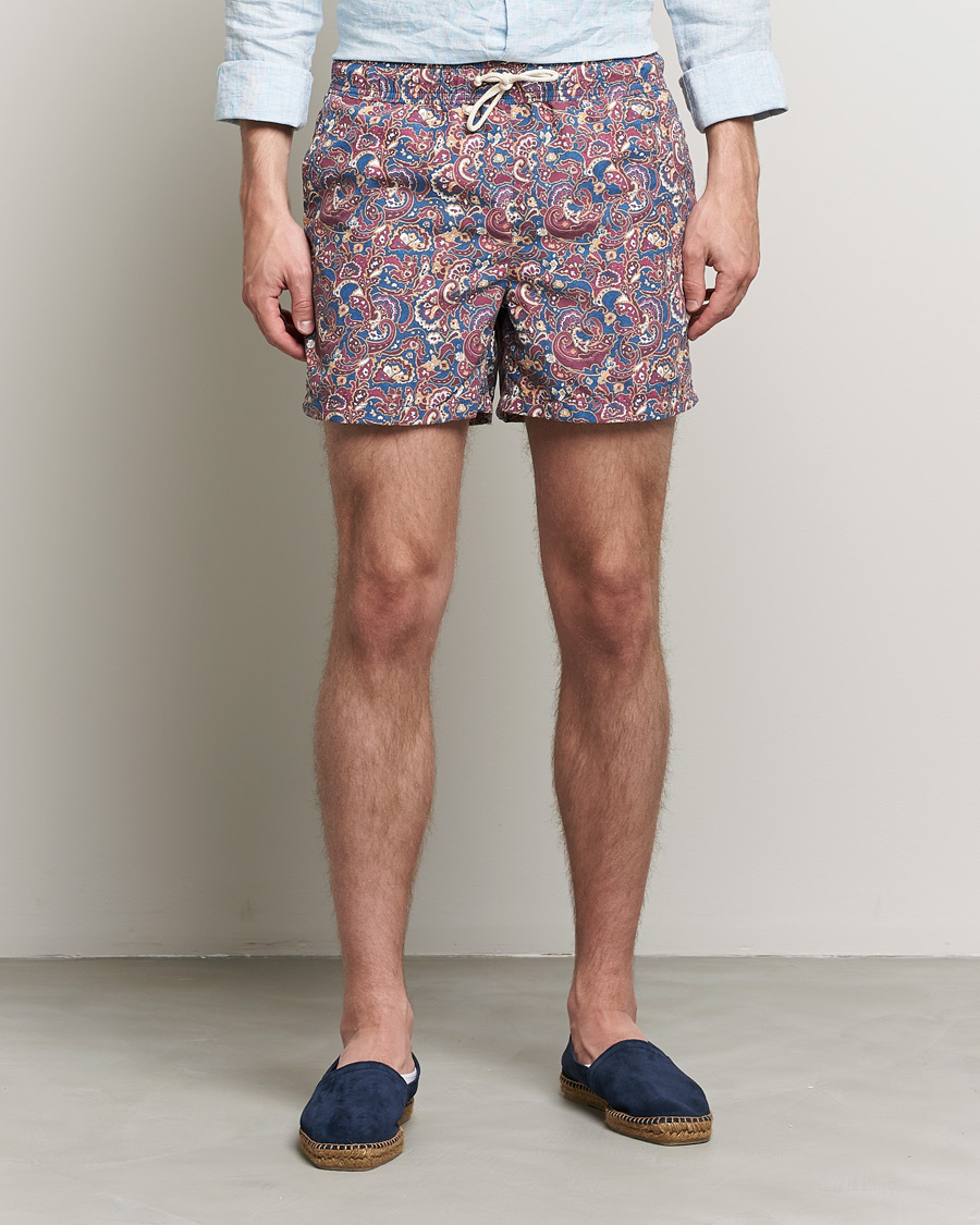Ripa Ripa Mediterraneo Printed Swimshorts Petrol/Bordeaux