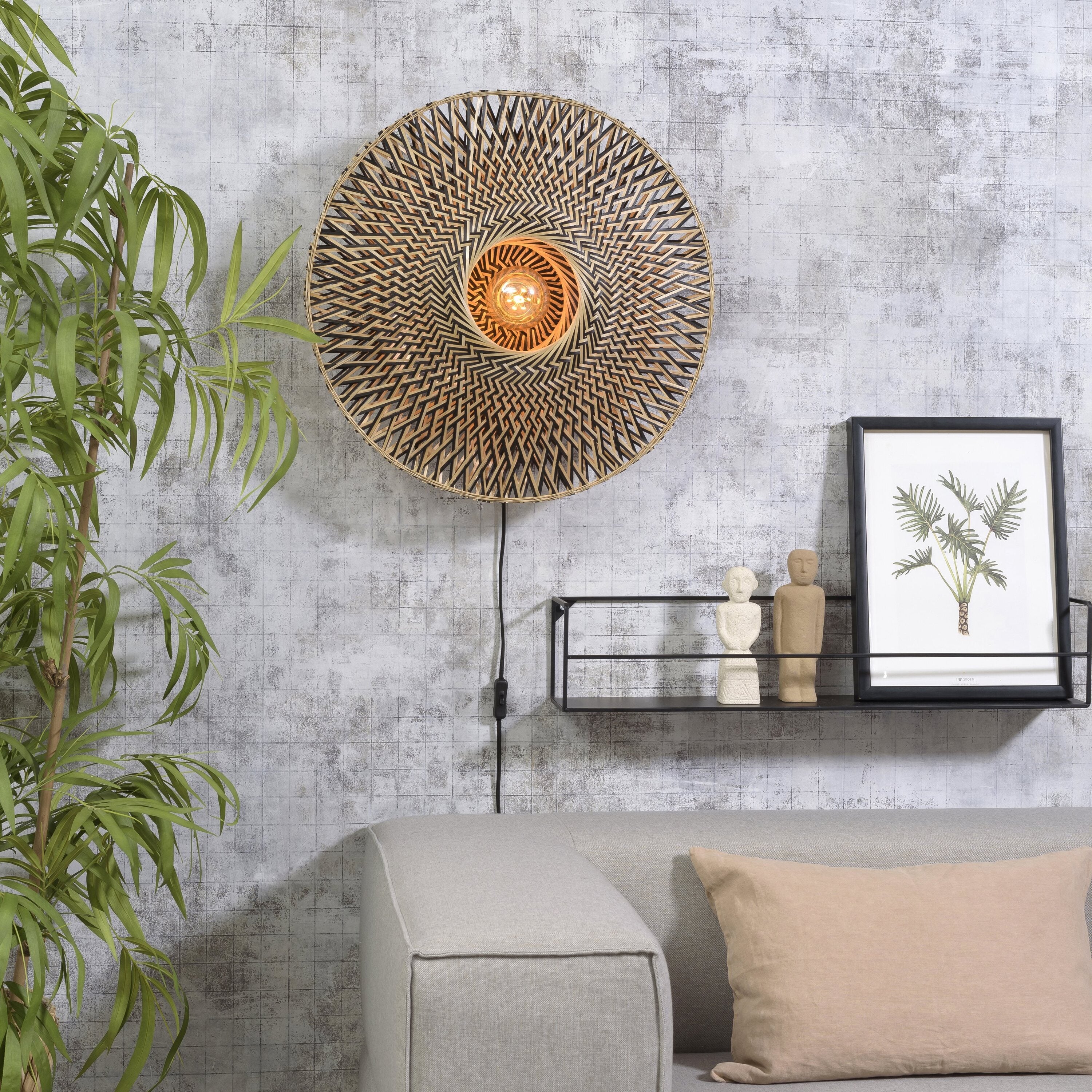 GOOD&MOJO Bali Wandlamp M - Ã 60 cm