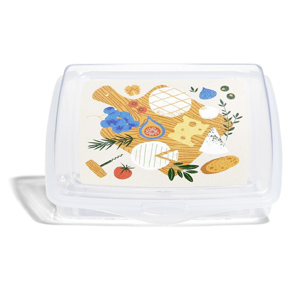 Boîte à fromage décorée