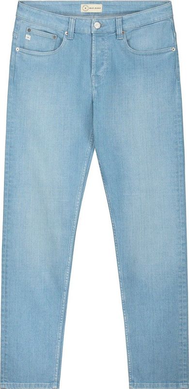 MUD Jeans - Denim Slimmer Rick - Lichtblauw - Slim-fit - Katoen