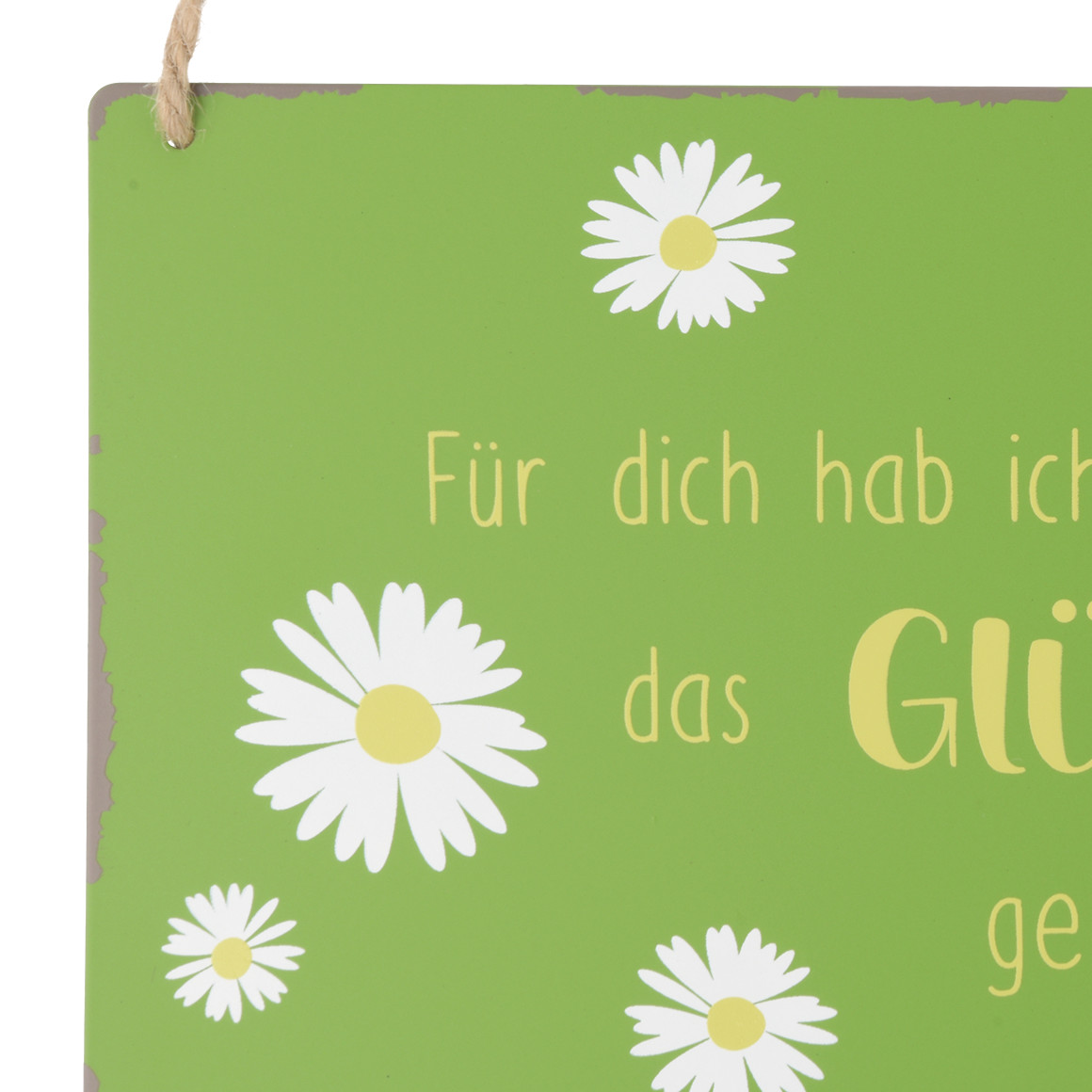 Deko-Hänger mit Spruch grün