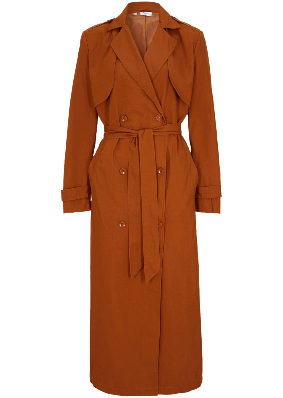 Trench-coat long et ample avec lien à nouer