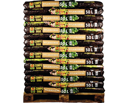 COMPO SANA® potgrond voor vaste planten, struiken, hagen en bomen (45 zakken x 50 liter = 2,25 m³) 1 pallet