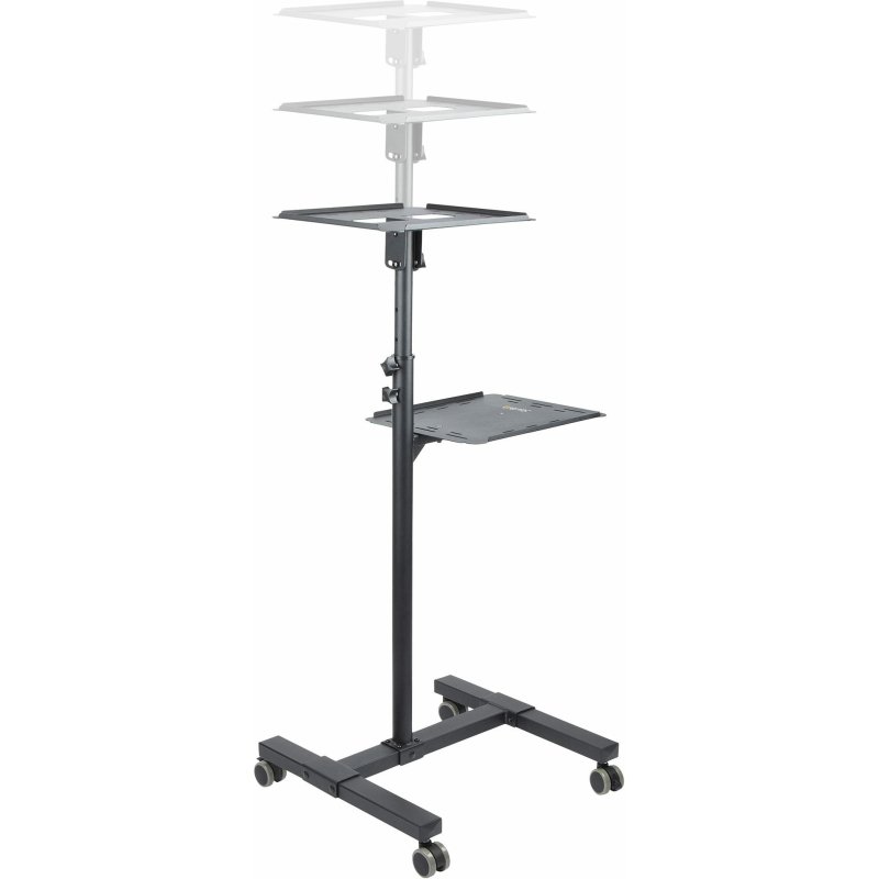 StarTech.com ADJPROJCART chariot et support multimédia Noir