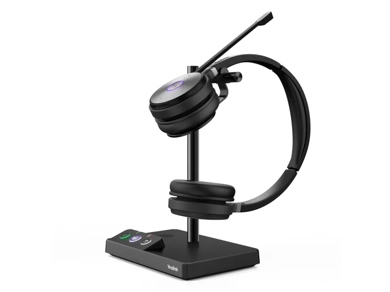 Yealink WH62 Dual - Til Microsoft Teams - headset - på øret - DECT - trådløs - Certified for Microsoft Teams