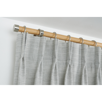 Houten gordijnroede 28 mm eik FSC 240 cm