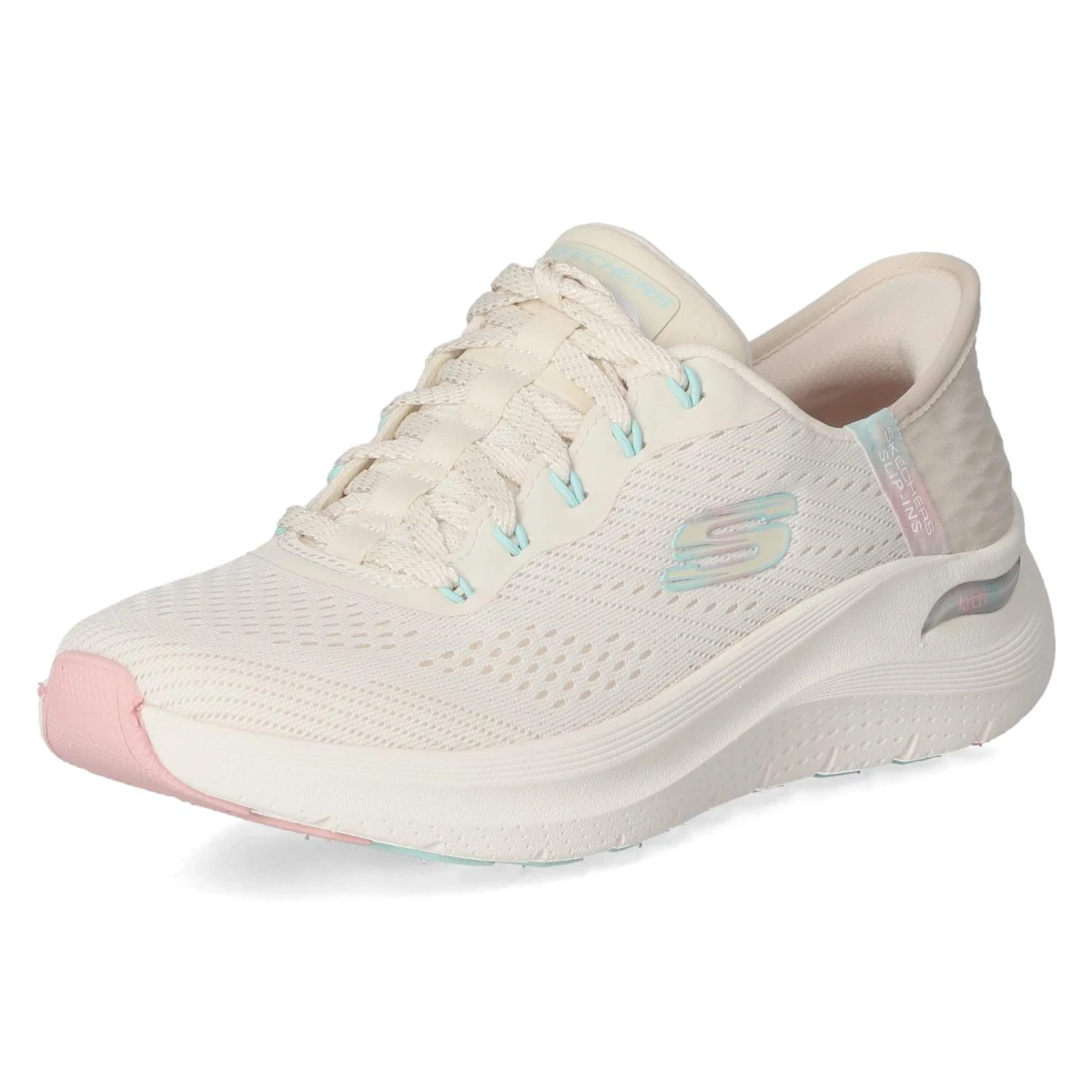 SkechersLow Sneaker EASY CHIC - Natural/Pink
