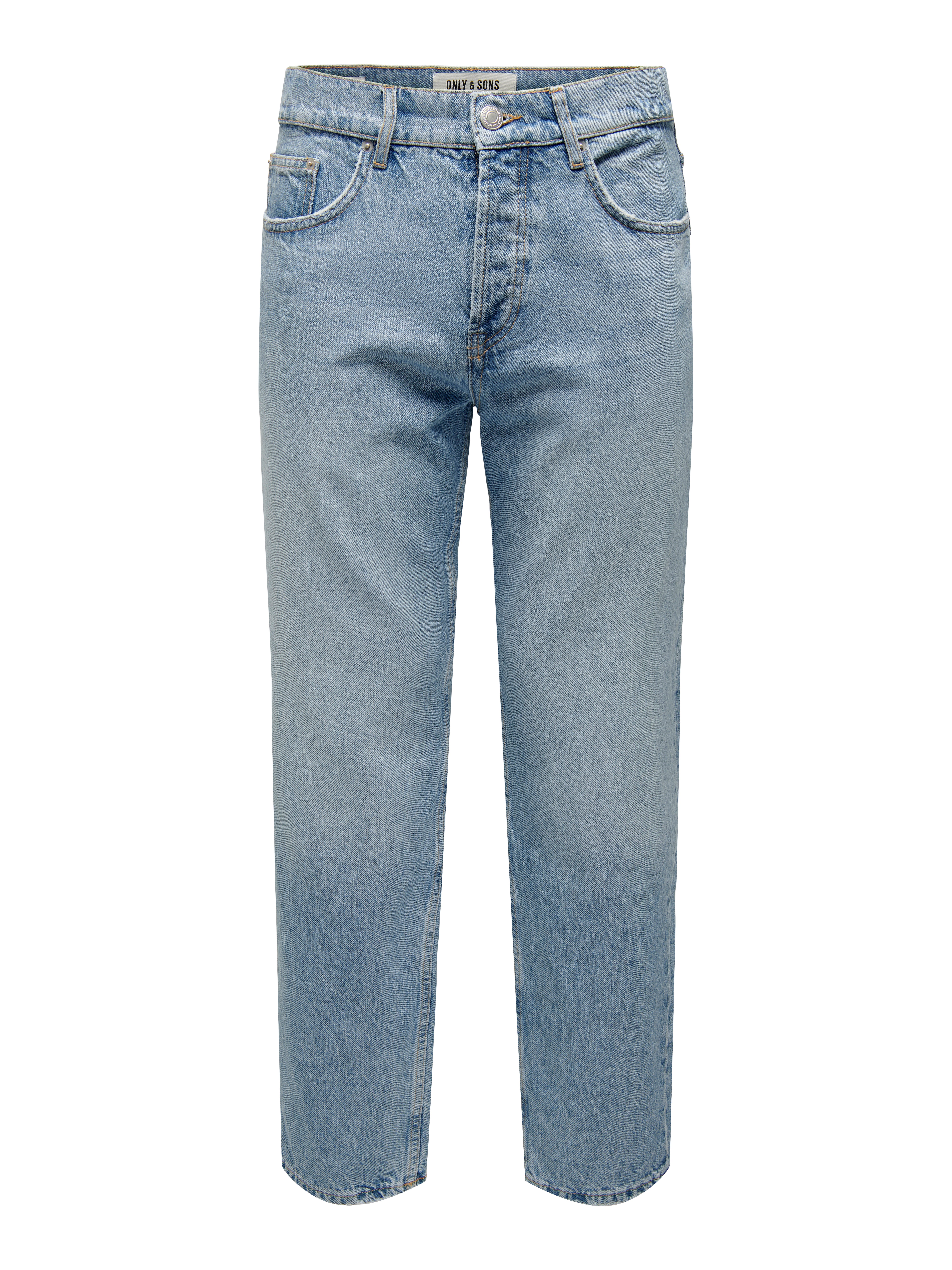 ONSEDGE Mid Rise Gerade geschnitten Jeans Light Blue Denim