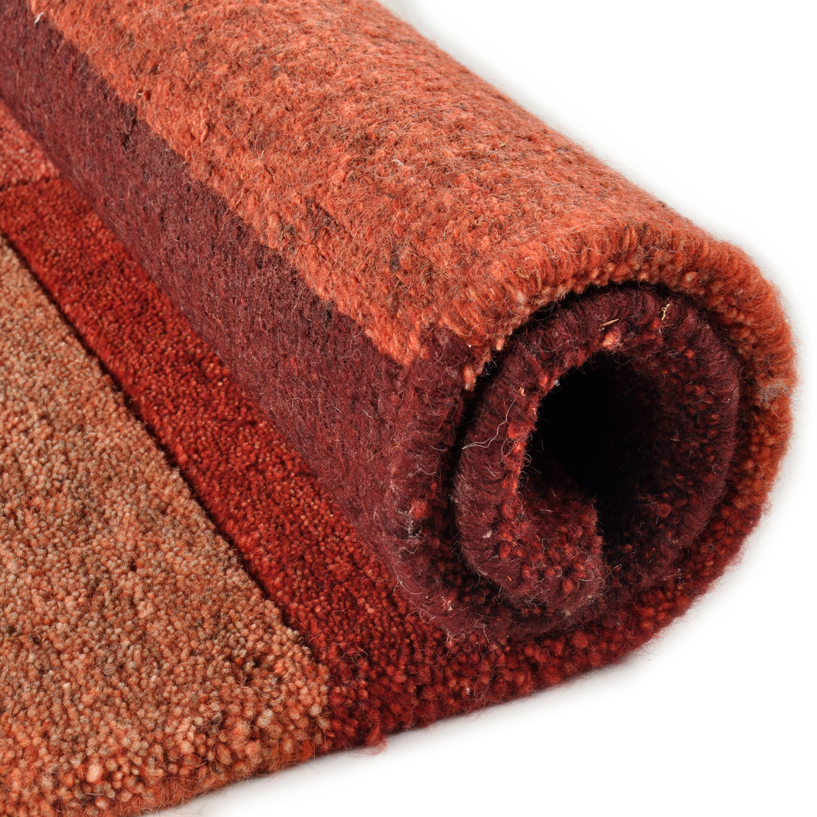 Teppich DALAS - rot - handgeknüpft - 60x90 cm