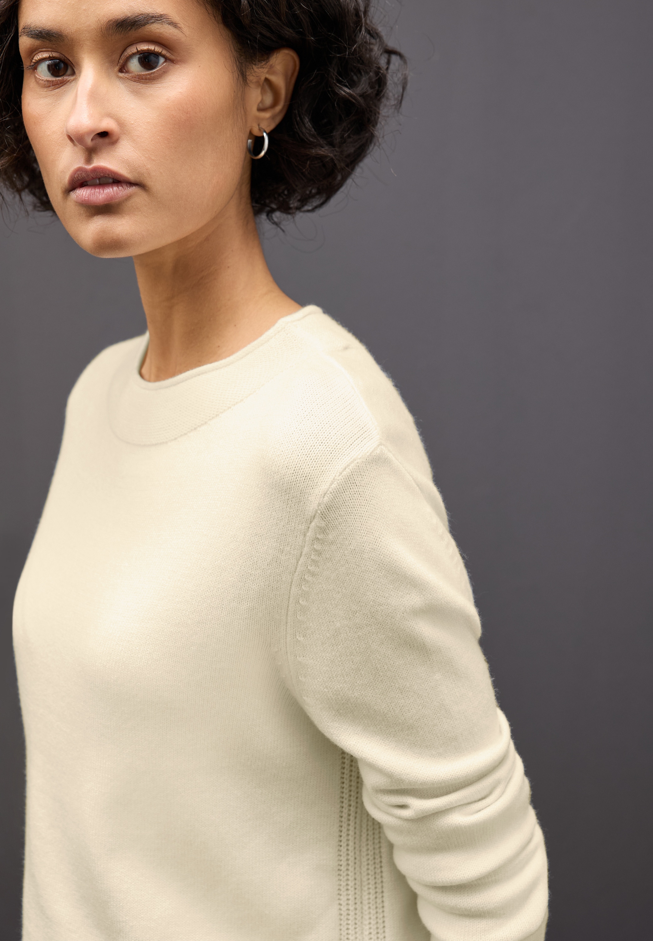 STREET ONE Strickpullover , mit feiner Rollkante