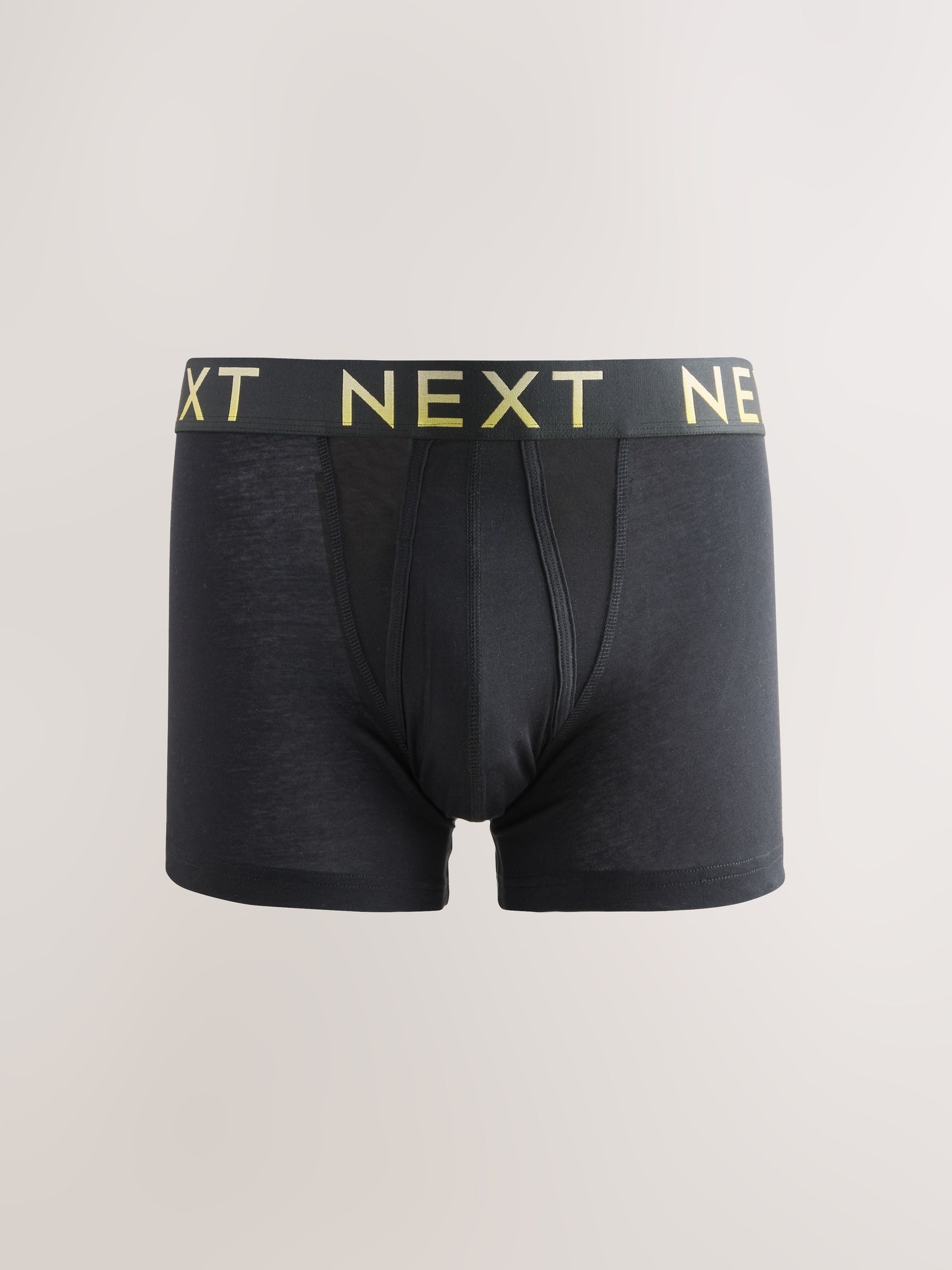 Zwarte tailleband met felgekleurde tekst in ombré - Hipster boxers van katoenrijke mix