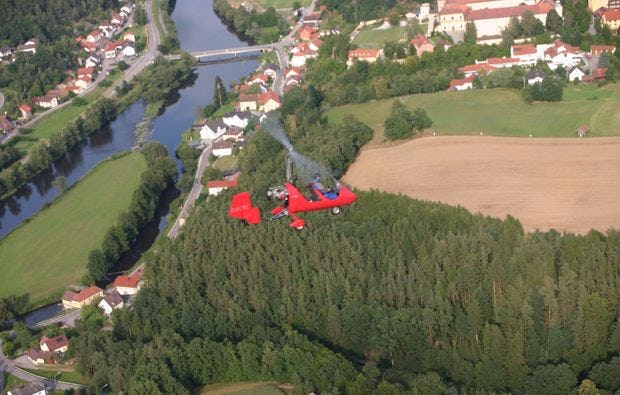 Tragschrauber-Rundflug ab Weiden in der Oberpfalz als Geschenk