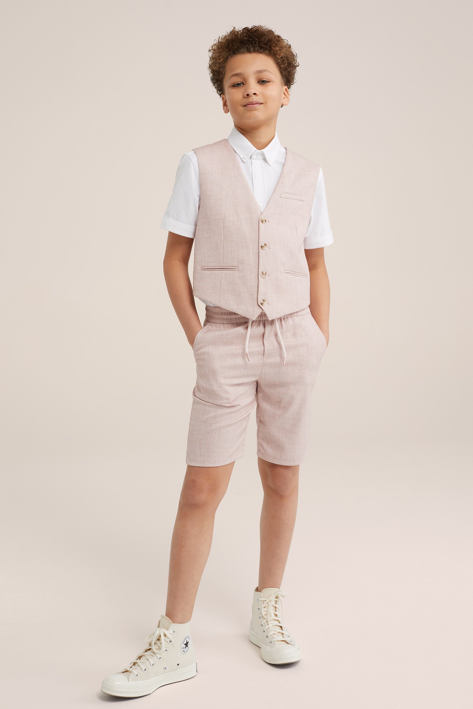 Jongens gilet WE Fashion Lichtroze