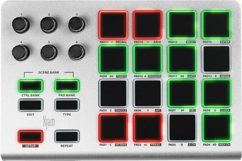 ESI - Xjam - MIDI-controller - Zilver