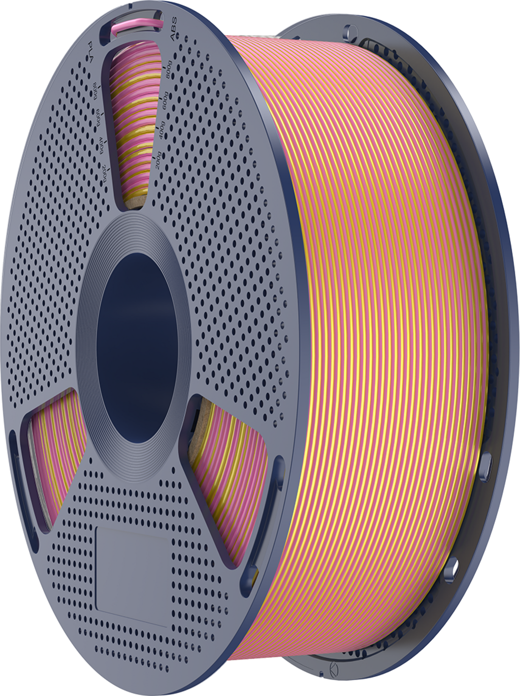 SUNLU  Silk PLA+ Dual Color Pink Gold, 1,75 mm / 1000 g    Zweifärbiges PLA Material mit glänzendem Finish