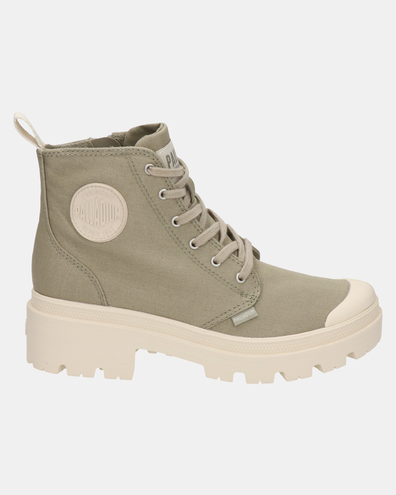 Palladium Pallabase Twill Veterboots  - groen