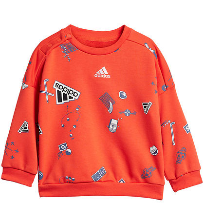 adidas Performance Sweatset - I Bluv Jogger - Rot/Schwarz