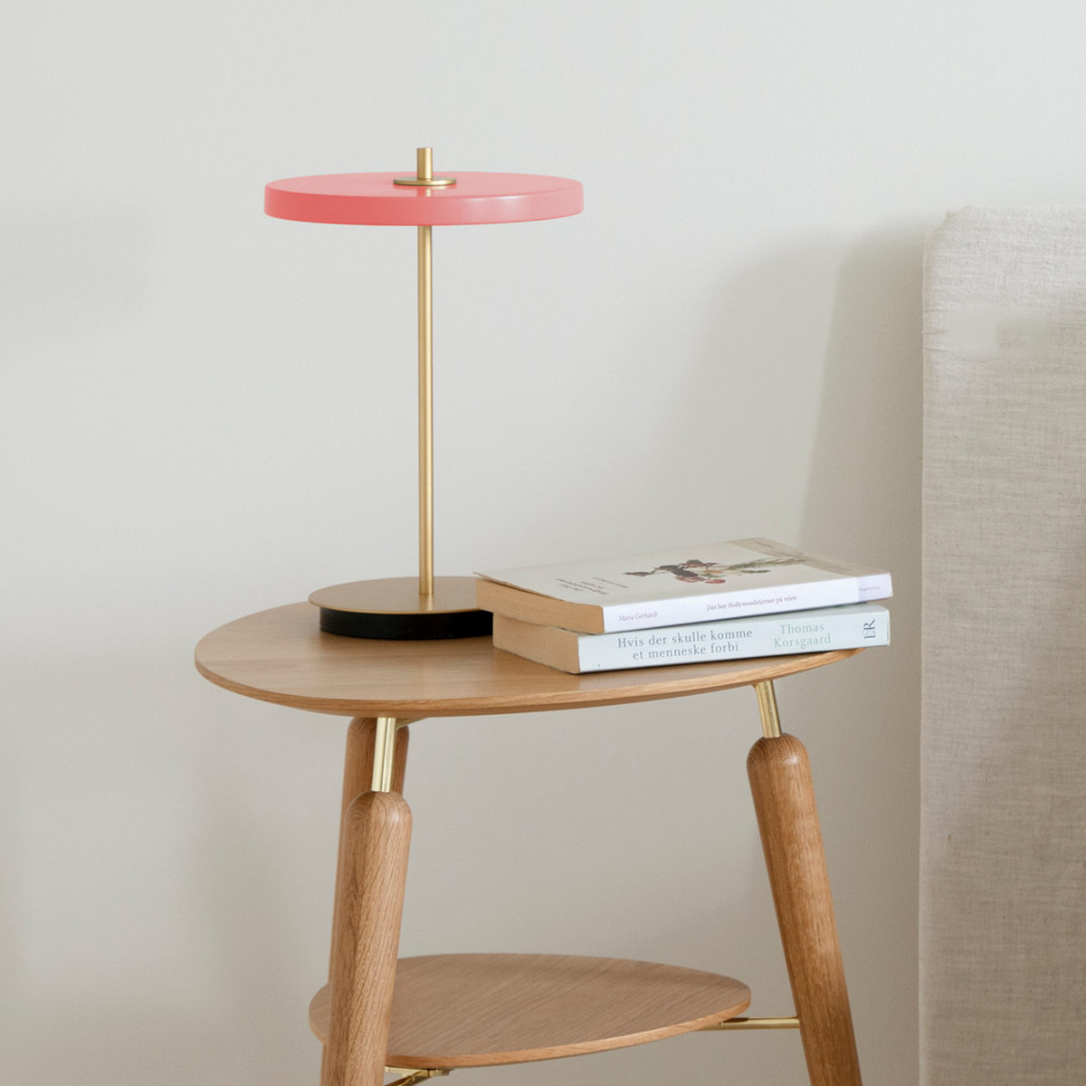 Tafellamp Asteria Move snoerloos Oud roze