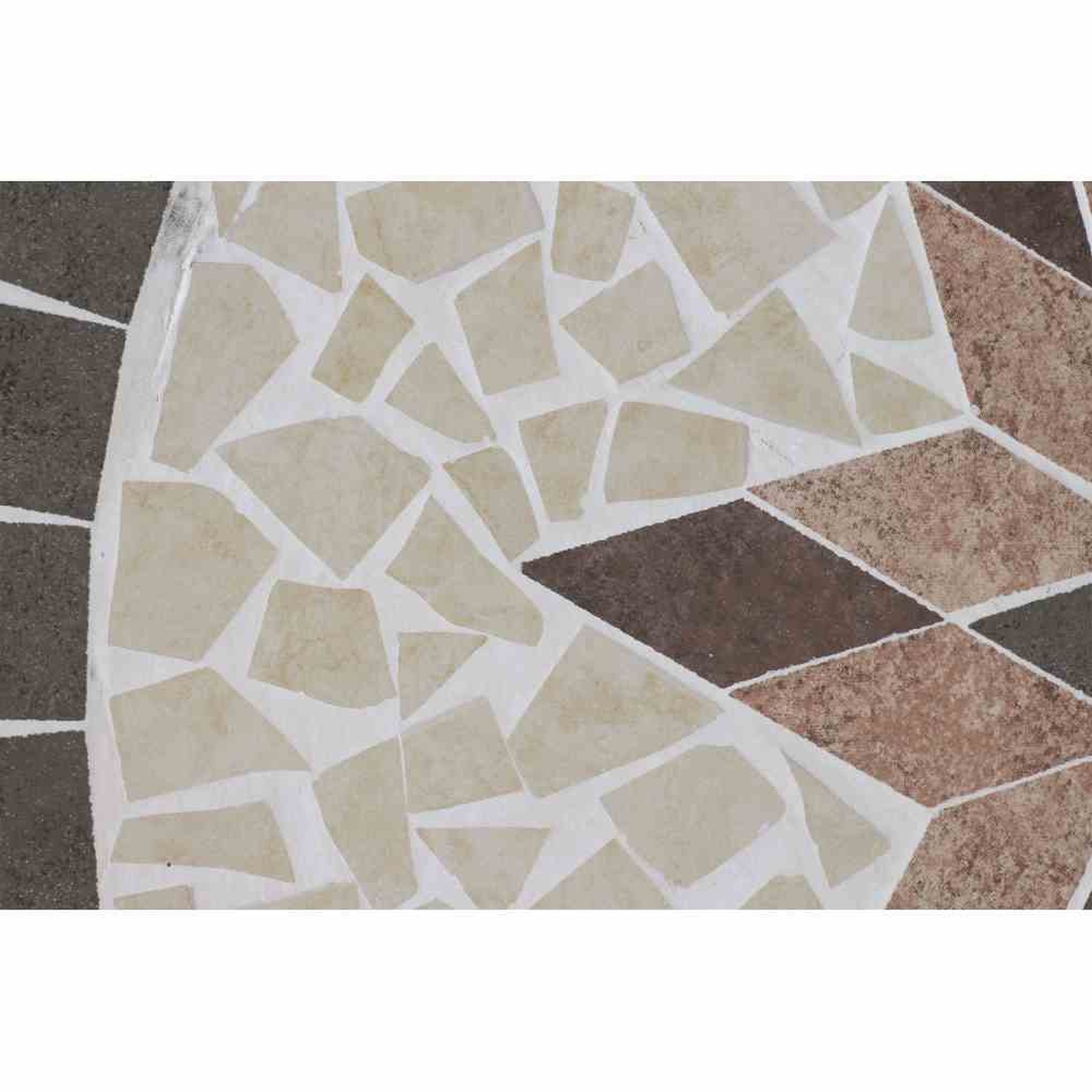 Tisch STELLA - schwarz - rund - Mosaik - 70 cm