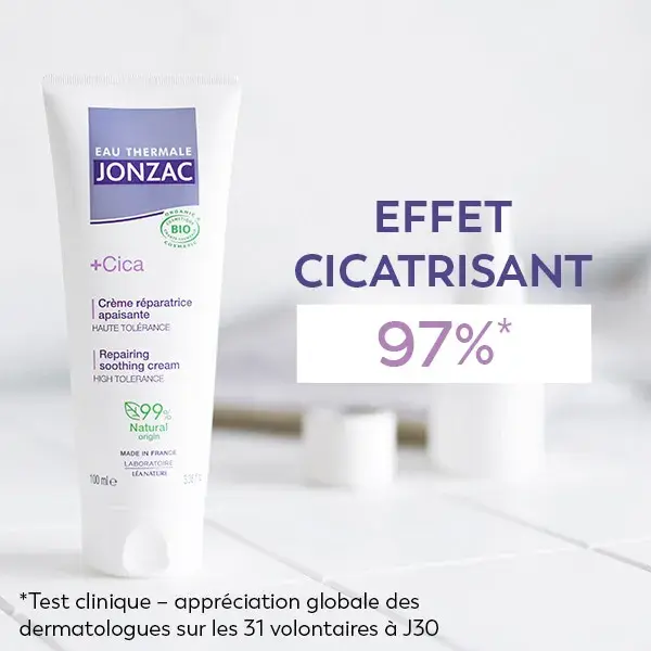 Eau Thermale Jonzac +Cica Crème Réparatrice Apaisante Bio 40ml