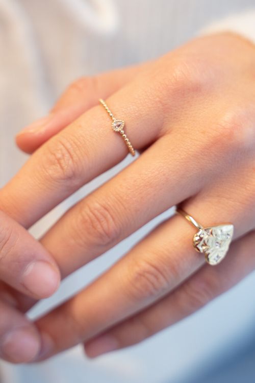 Starry ring met strass steen