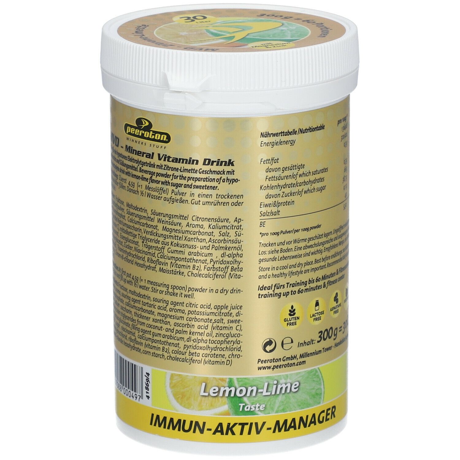 peeroton® MVD Mineral Vitamin Drink Zitrone-Limette