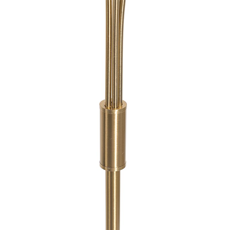 Moderne vloerlamp goud met opaal glas 5-lichts  - Athens