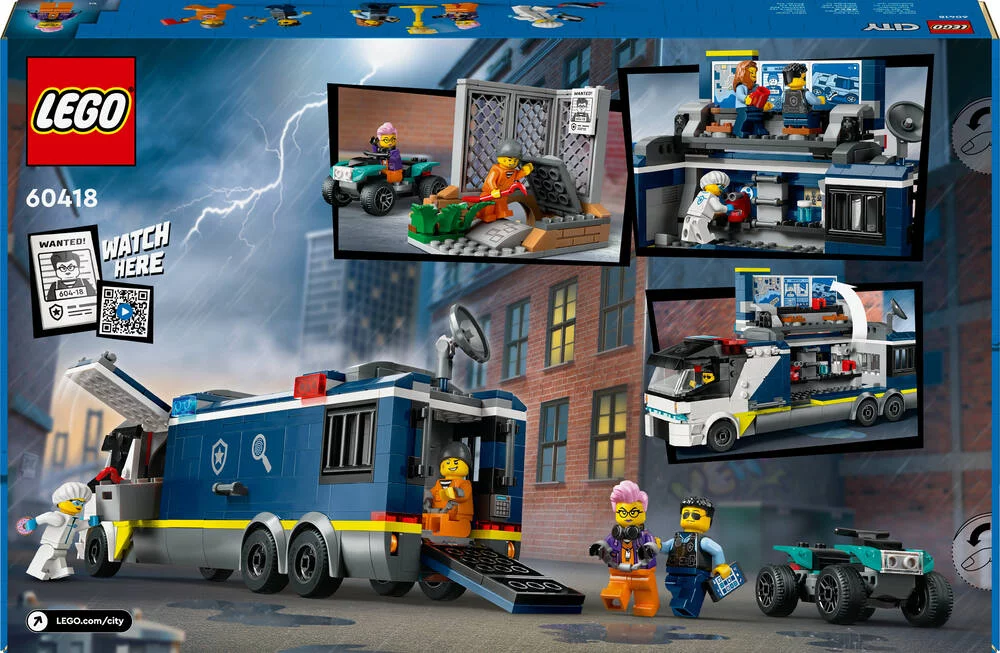 LEGO®CITY 60418 - LE LABORATOIRE DE POLICE SCIENTIFIQUE MOBILE