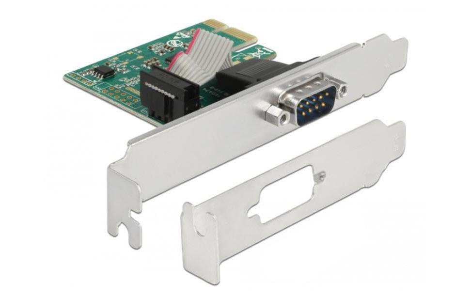 PCI-Express-Karte 89948 1x Seriell / RS232 ASIX ChipsatzPCIe-Schnittstellenkarte mit einem seriellen RS-232-Anschluss