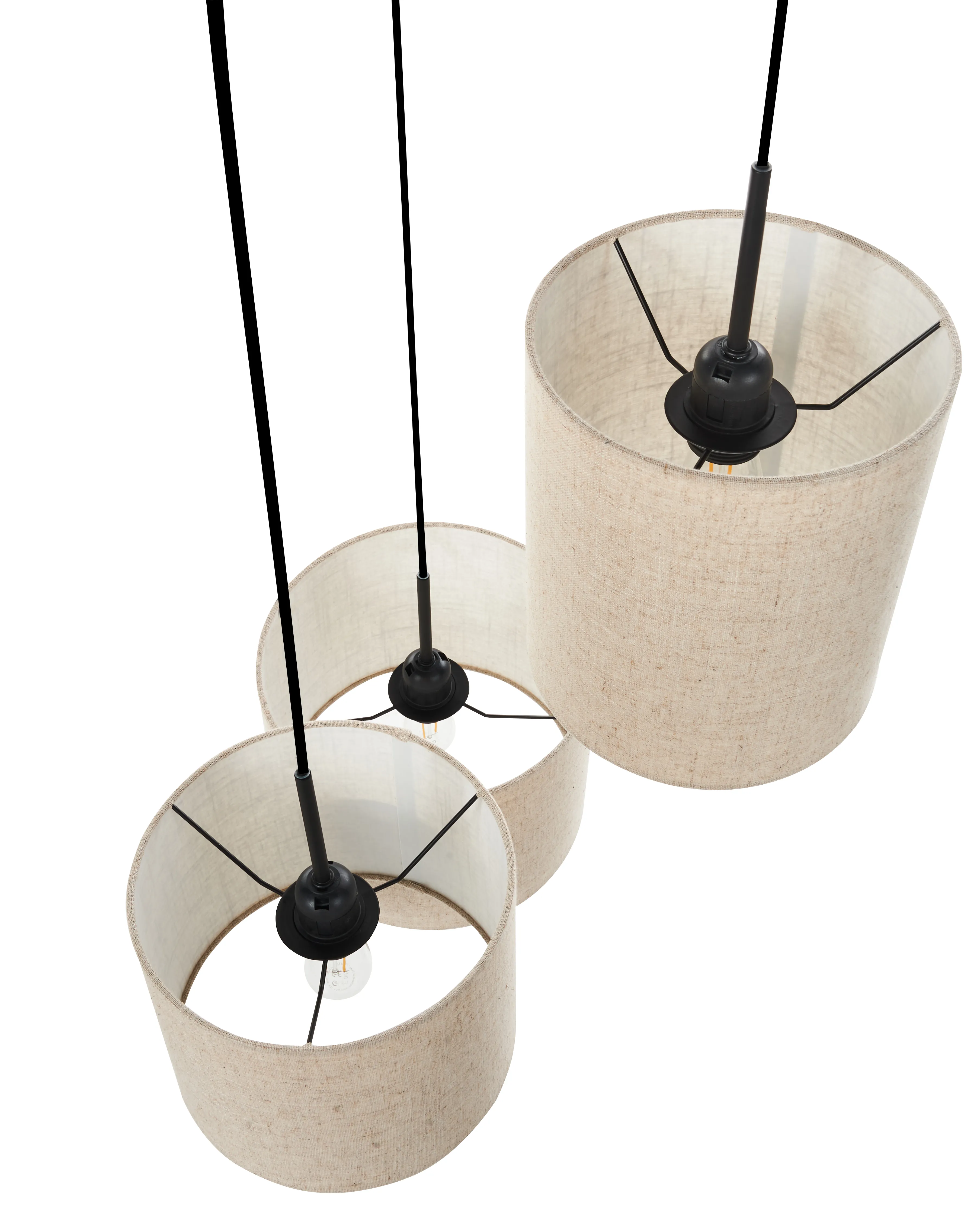 Hanglamp PARGUAZA Linnen Lichtbeige