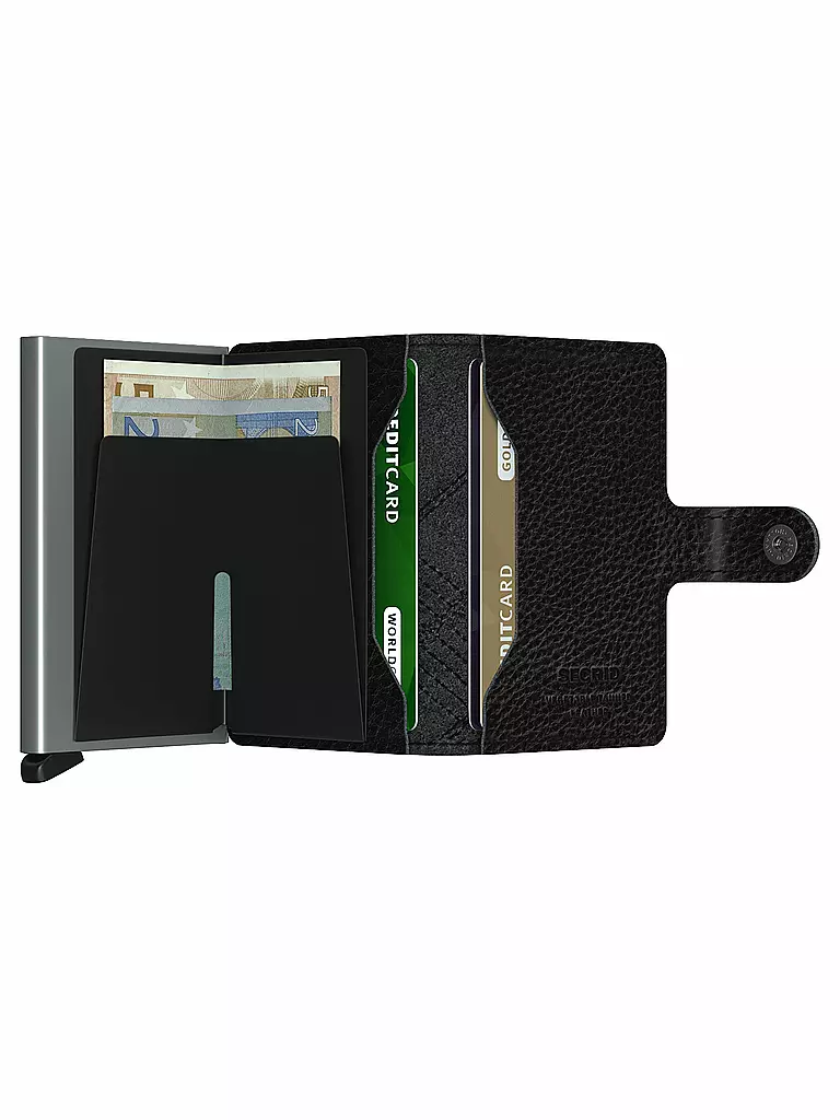 SECRID Geldbörse - Miniwallet Linea Mini Black schwarz