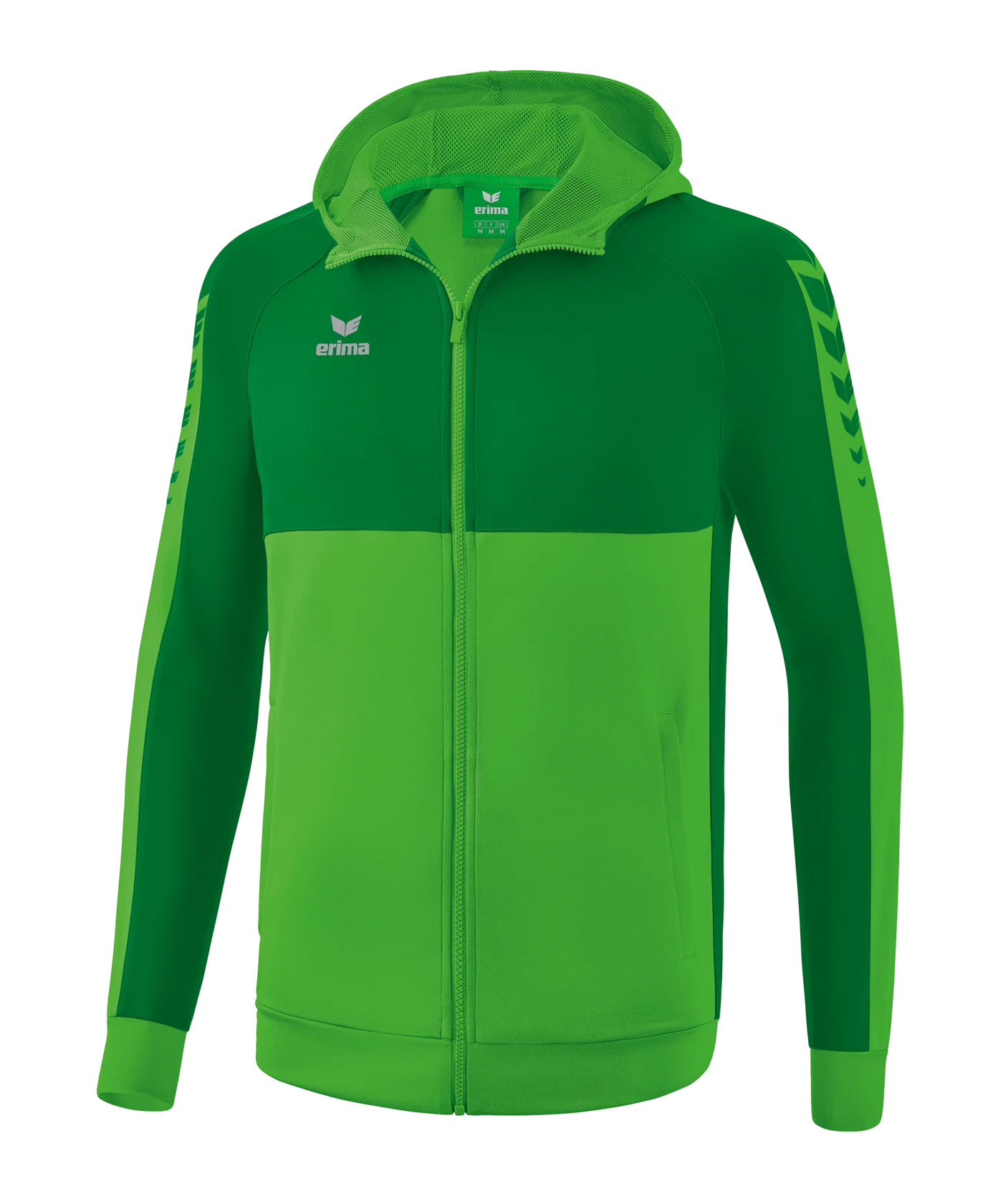 Erima SIX WINGS Kapuzenjacke Grün Weiss