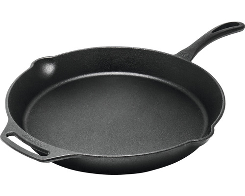 Vuurpan fp35-t met steel 7 x 50 cm gietijzer zwart