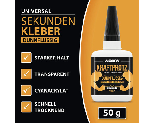 ARKA Kraftprotz Universele dunne secondelijm 50 gr