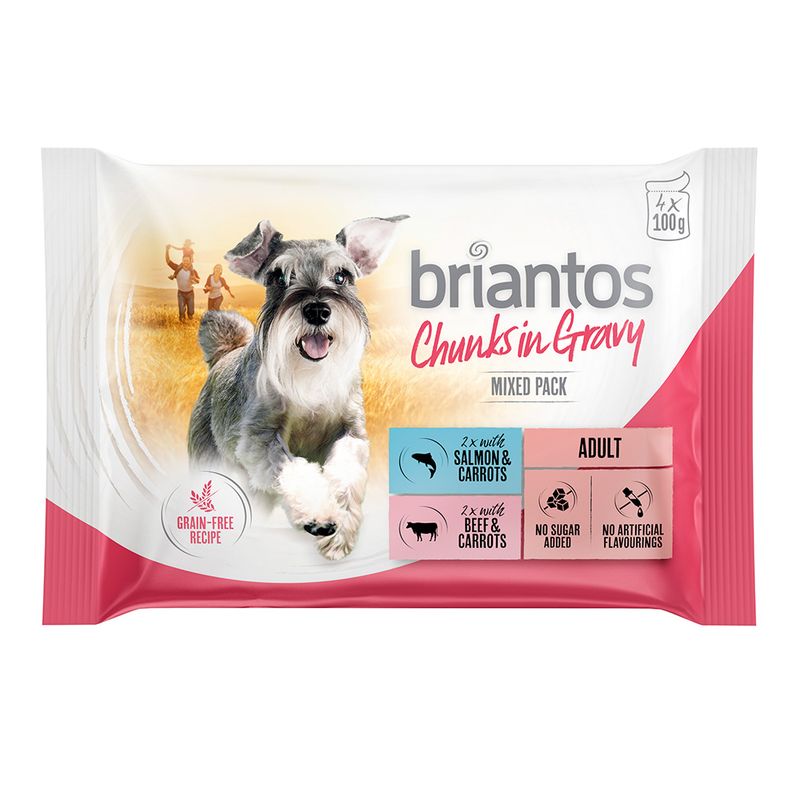 Offre d'essai Briantos 4 x 100 g pour chien ✓ pas cher