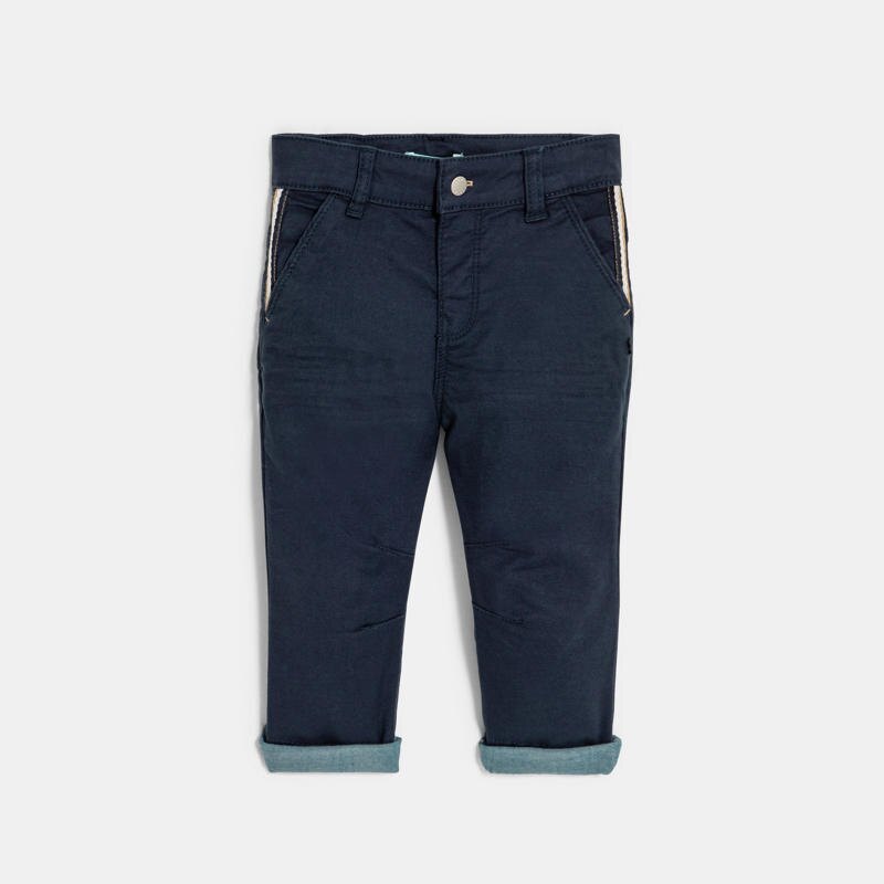 Pantalon coton fantaisie bleu bébé garçon Bleu