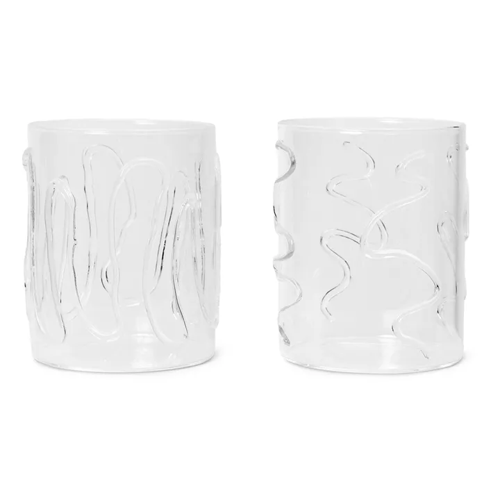 Ferm Living Verres Doodle - Set de 2