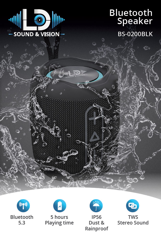 Bluetooth speaker LD Sound & Vision BS-0200BLK