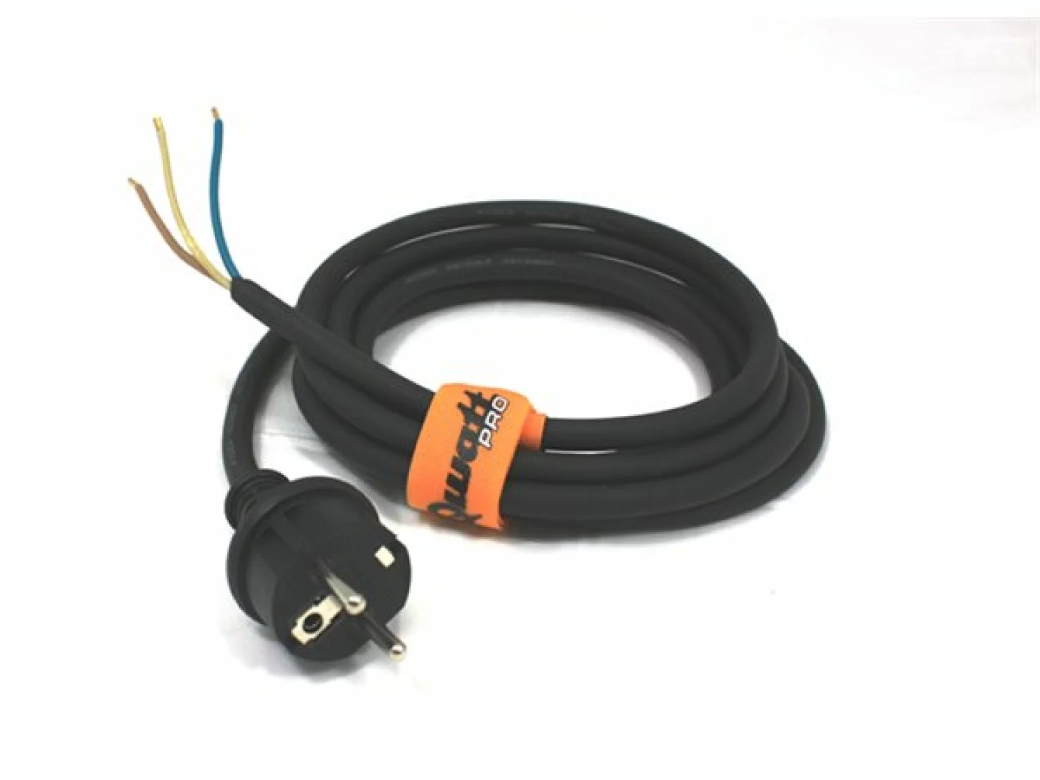 QwattPro 2511123 Aansluitkabel - 3G1,5 H07RN-F - Zwart - IP44 - 3m
