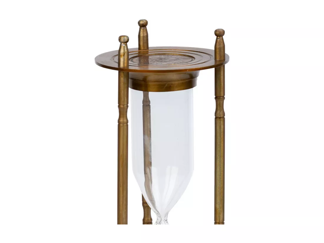 Sablier en aluminium marron d10x30h