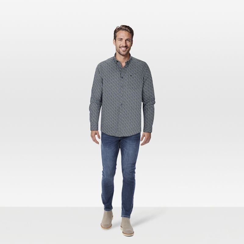 Veleste Tobias - Overhemd - Blauw - 2XL