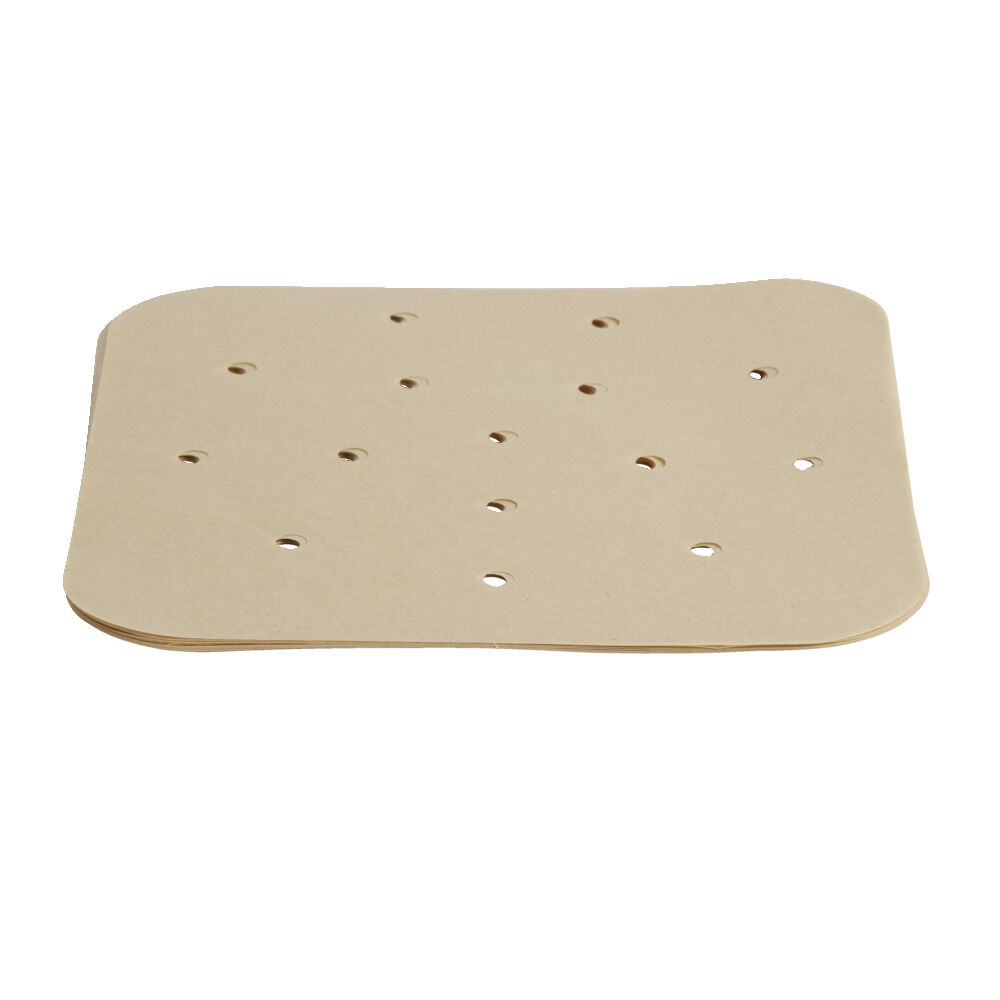 Papier cuisson perforé pour friteuse sans huile 25 feuilles 19x19cm