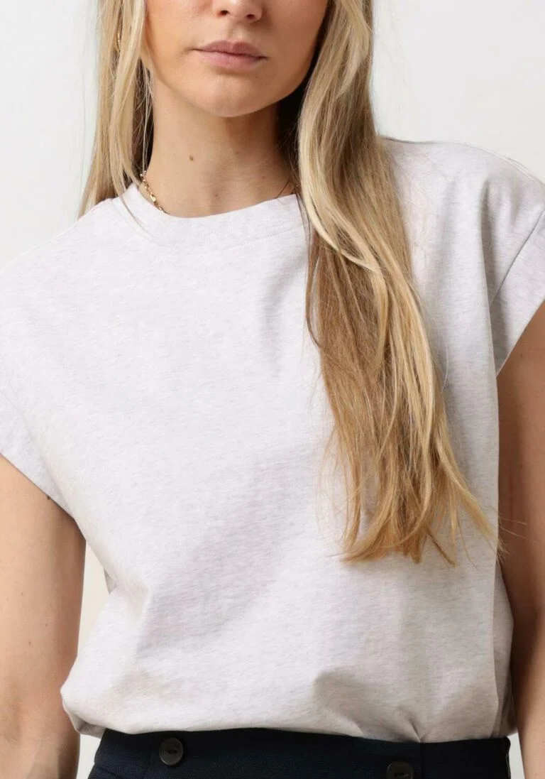 RUBY TUESDAY gebroken wit ruby tuesday top celia round neck heavy tee