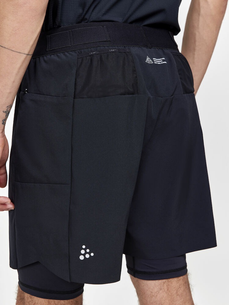 PRO Trail 2in1 Shorts Herre Black
