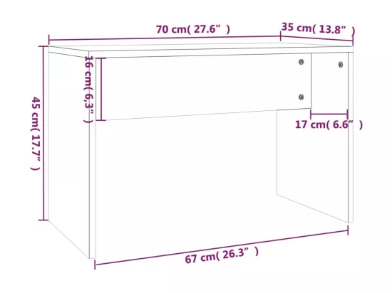 Ensemble de coiffeuse Blanc brillant 86,5x35x136 cm