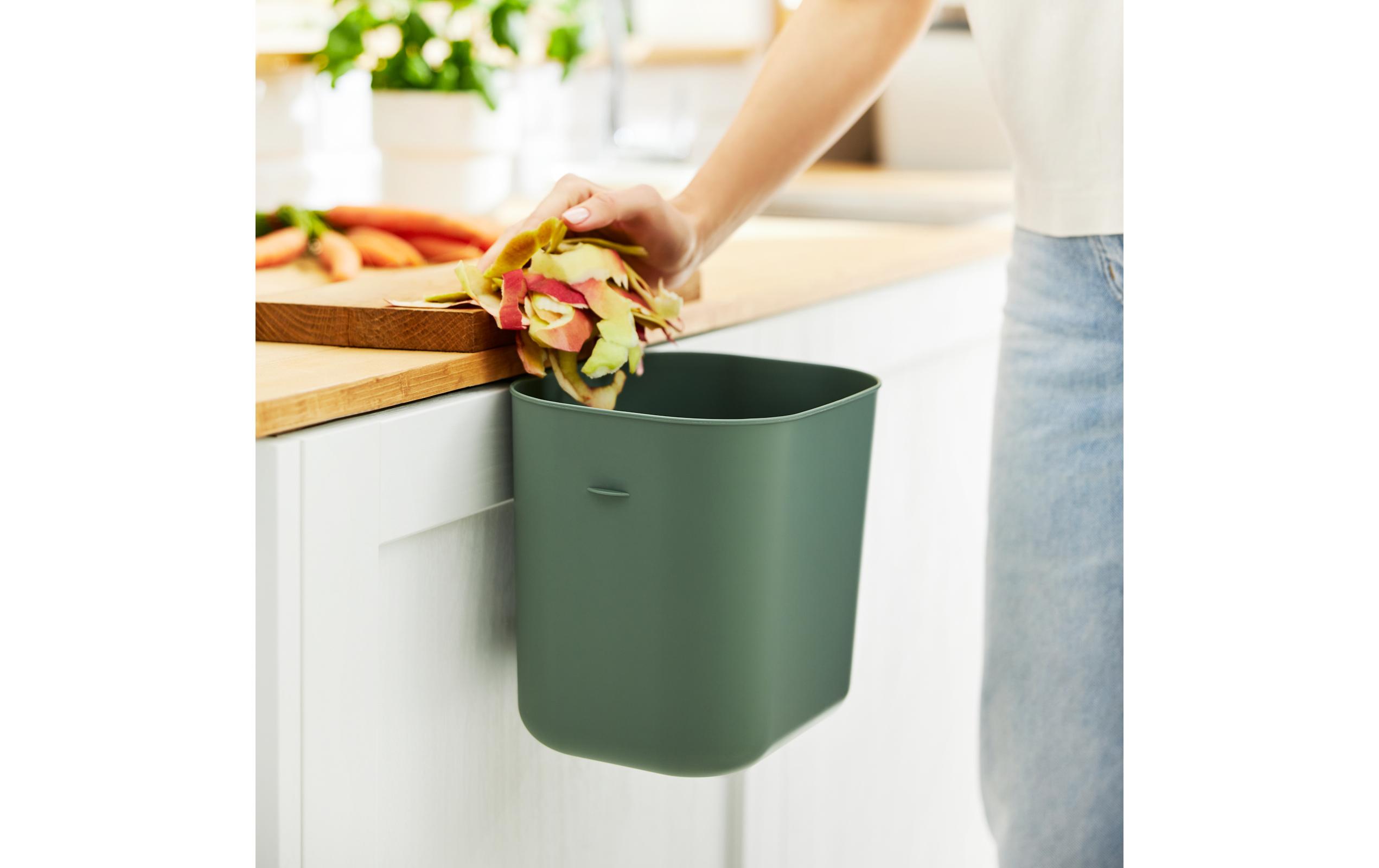 Recyclingbehälter Jive 99.2 l, Grün/Schwarz/Weiss5-teiliges Recycling-Müllsystem