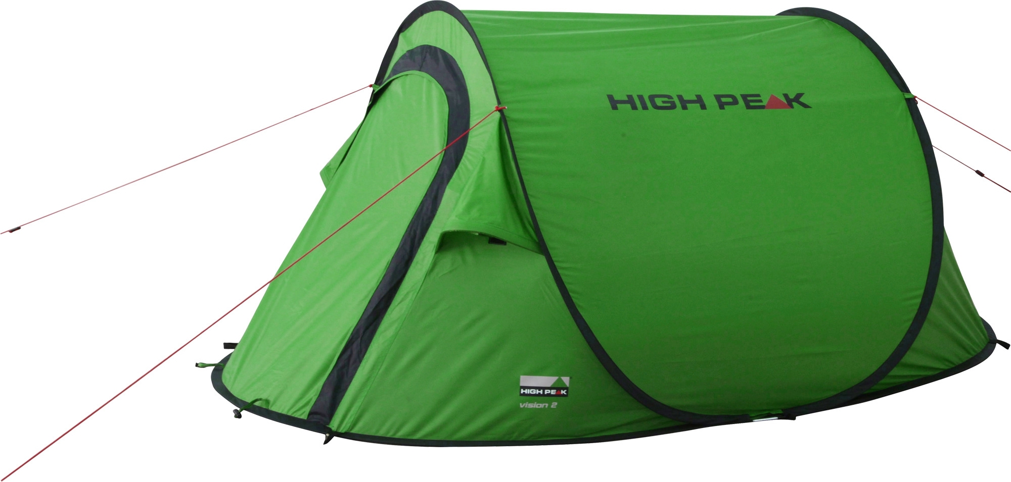 High Peak Vision 2 Einfachdach Pop Up Wurfzelt grün für 2 Personen